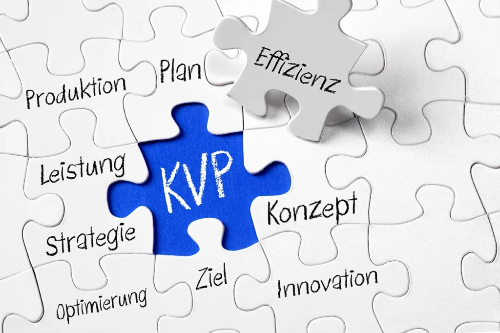 KVP-Puzzle als Symbol für schrittweise Prozessverbesserung – kleine Maßnahmen, große Wirkung.